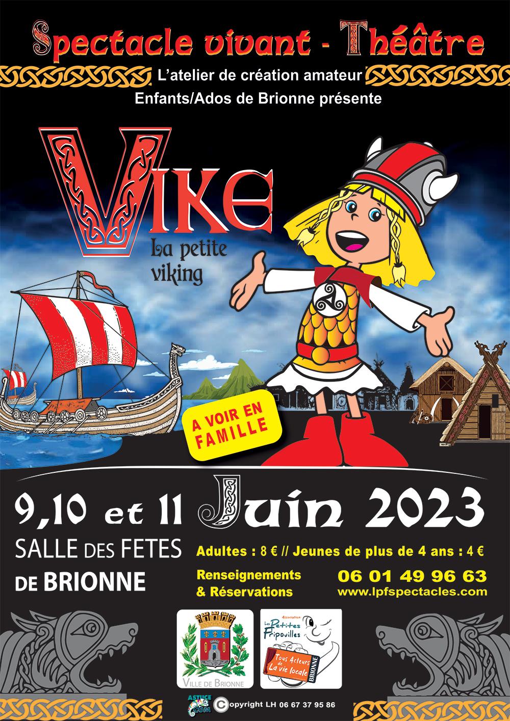 Visuel theatre vike la petite viking juin 2023